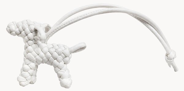 Portachiavi in pelle vegana fatto a mano Knotted