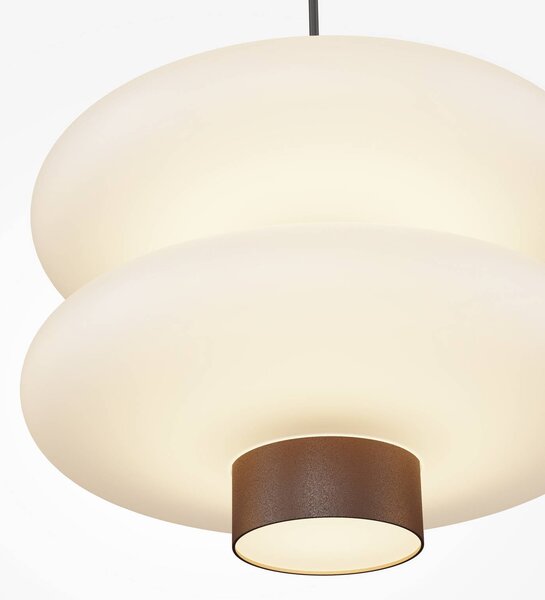 Maytoni Lampada a sospensione Nuvem, dimmerabile, Marrone / Ruggine, Soggiorno / Sala da pranzo, Vetro, Moderno, Lampada a sospensione