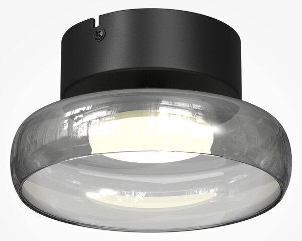 Maytoni Plafoniera soffitto FLOAT, dimmerabile, Alluminio / Grigio / Zincato, Soggiorno / Sala da pranzo, Vetro, Moderno, Plafoniera