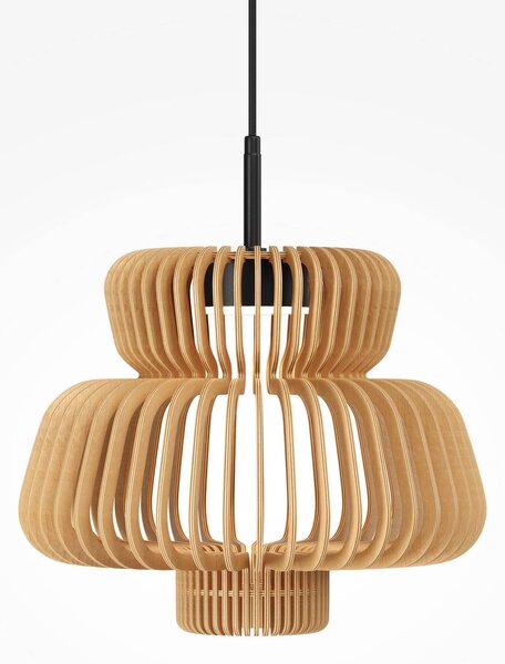 Maytoni Lampada a sospensione Namiki, Legno chiaro, Soggiorno / Sala da pranzo, Legno, Moderno, Lampada a sospensione