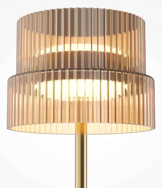 Maytoni Lampada da tavolo Scala, dimmerabile, Marrone / Ruggine, Soggiorno / Sala da pranzo, Vetro, Moderno, Lampada da tavolo