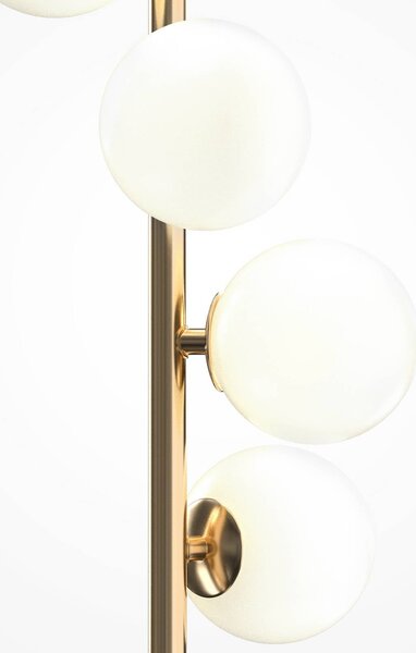 Maytoni Lampada da terra Dallas, dimmerabile, Ottone / Oro, Soggiorno / Sala da pranzo, Vetro, Moderno, Lampada da terra