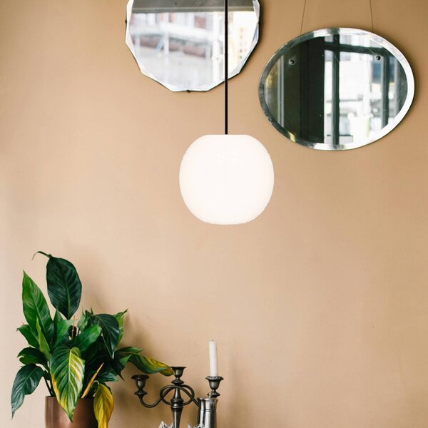 Casablanca Lampada a sospensione Acai, dimmerabile, Bianco / Opale, Soggiorno / Sala da pranzo, Vetro, Lampada a sospensione