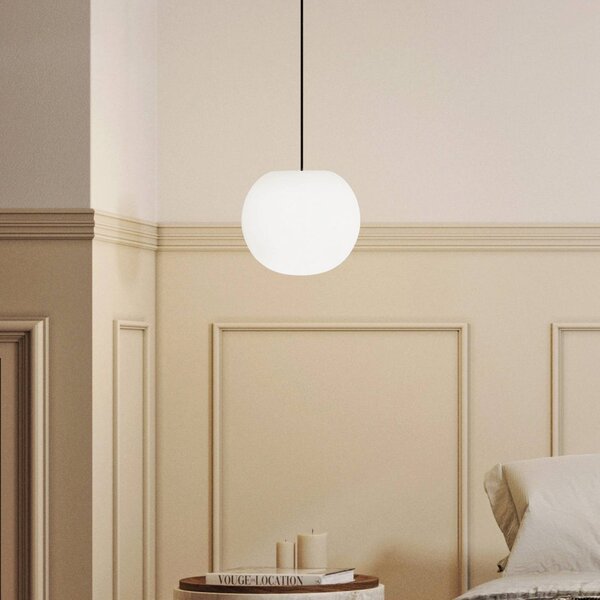 Casablanca Lampada a sospensione Acai, dimmerabile, Bianco / Opale, Soggiorno / Sala da pranzo, Vetro, Lampada a sospensione