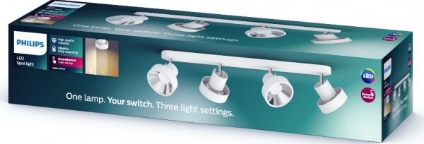 Philips 50604/31/P0 - Luce Spot a LED BUKKO 4xLED/4,3W/230V