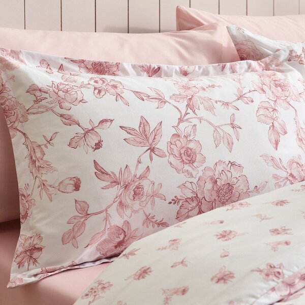 Set copripiumino e federa rosa per letto matrimoniale 3 pezzi 200x200 cm Mirabelle – Catherine Lansfield