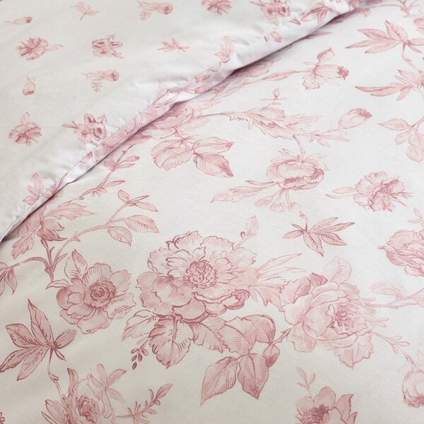 Set copripiumino e federa rosa per letto matrimoniale 3 pezzi 200x200 cm Mirabelle – Catherine Lansfield