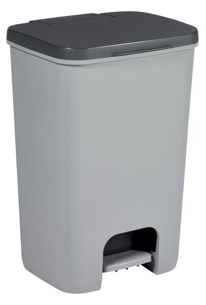 Cestino per la spazzatura grigio in plastica con pedale 40 l Essentials – Curver
