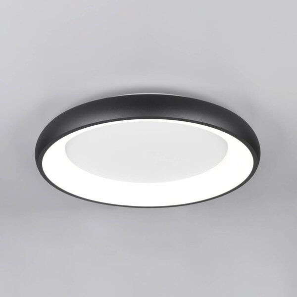 Trio Lighting Plafoniera a LED Cardona, Ø 62 cm, nero opaco, metallo, CCT