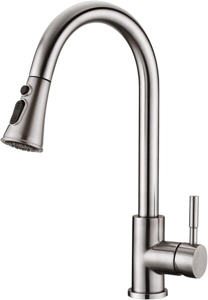 Rubinetto da cucina con doccetta estraibile, girevole a 360° e dotato di 3 diverse modalità di flusso dell'acqua