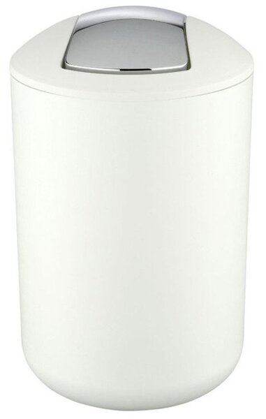 Wenko Brasil secchio della spazzatura 6.5 l cromo-bianco 21207100