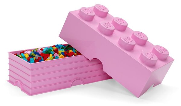 Scatola portaoggetti rosa chiaro - LEGO®