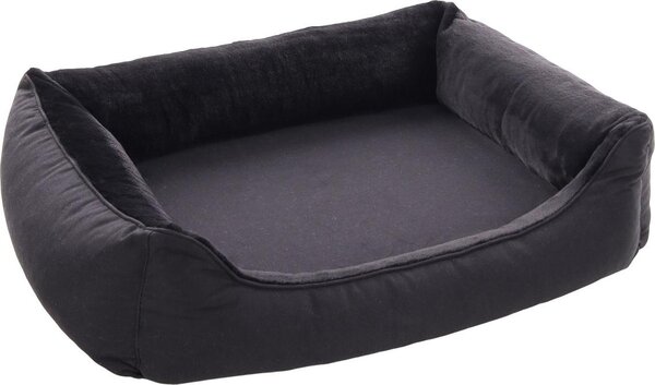 Cestino per cani Flamingo Esmo rettangolare nero, dimensioni: 100 x 80 x 25 cm