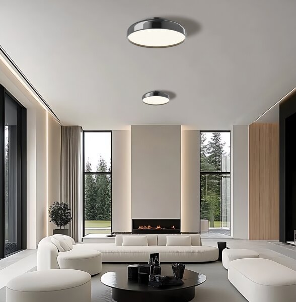 Plafoniera LED da soffitto ALENSA LED/60W/230V, nera