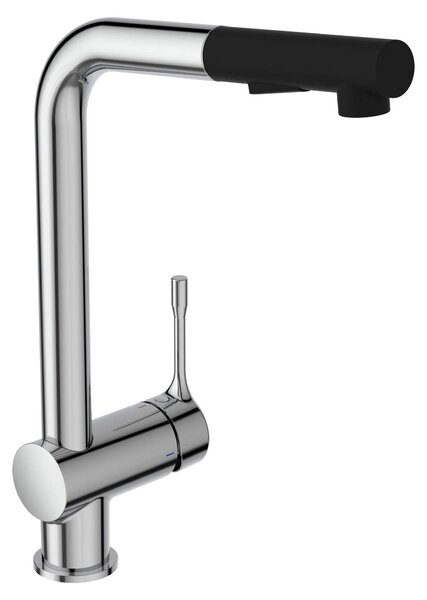 Miscelatore per lavabo con bocchetta girevole ed estensibile