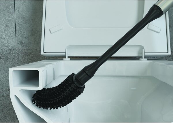 Scopino in acciaio inox grigio scuro Cleany - Metaltex