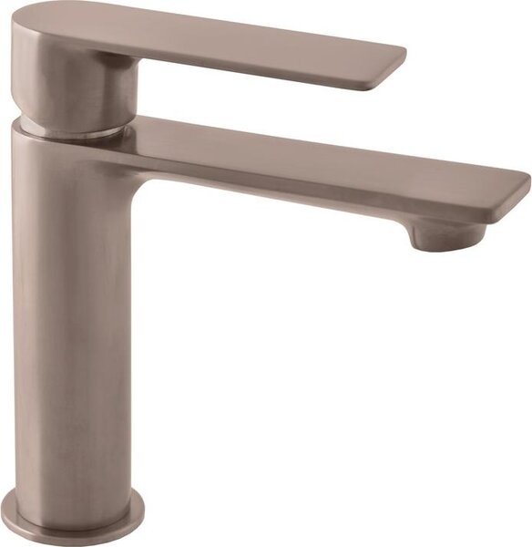 Miscelatore per lavabo in metallo grigio