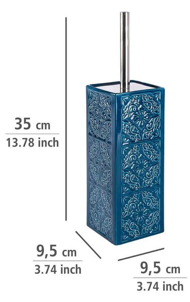 Set di accessori da bagno blu scuro in ceramica Cordoba - Wenko