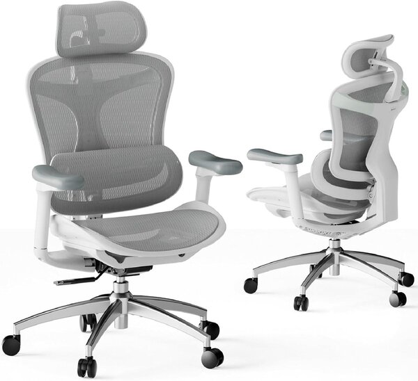 Sedia da ufficio ergonomica SIHOO Doro C300 per computer, bianca