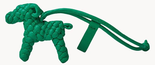 Portachiavi in pelle vegana fatto a mano Knotted