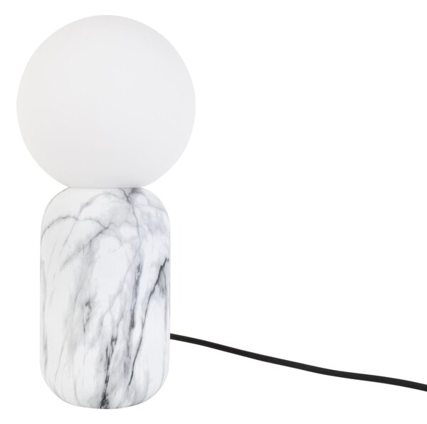 Leitmotiv - Lampada da tavolo in marmo Gala - Bianco