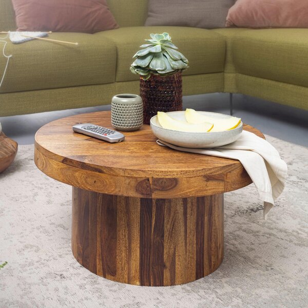 Tavolino 60x30x60 cm tavolino in legno massiccio sheesham | Wohnling