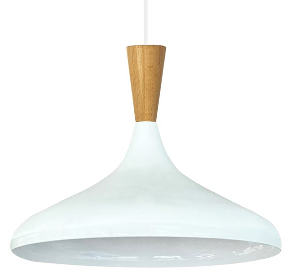 Lampada a sospensione Champion Bianco Legno, lampada a sospensione