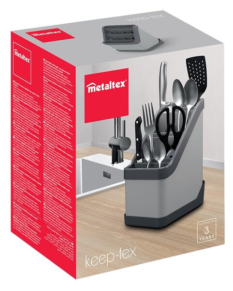Portaposate nero Keep-Tex - Metaltex