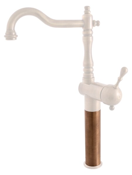 Slezák-RAV Piedistallo per miscelatore per lavabo L08/8SM, Colore: ottone vecchio Colore: ottone vecchio