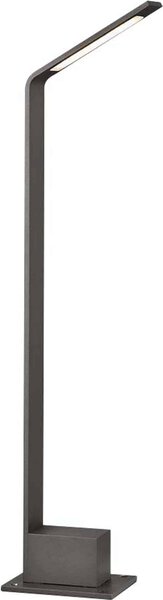 V-TAC VT-896 lampada led da giardino 6W fissaggio a terra lampione 80cm grigio in alluminio IP54 bianco naturale 4000K - SKU 218681