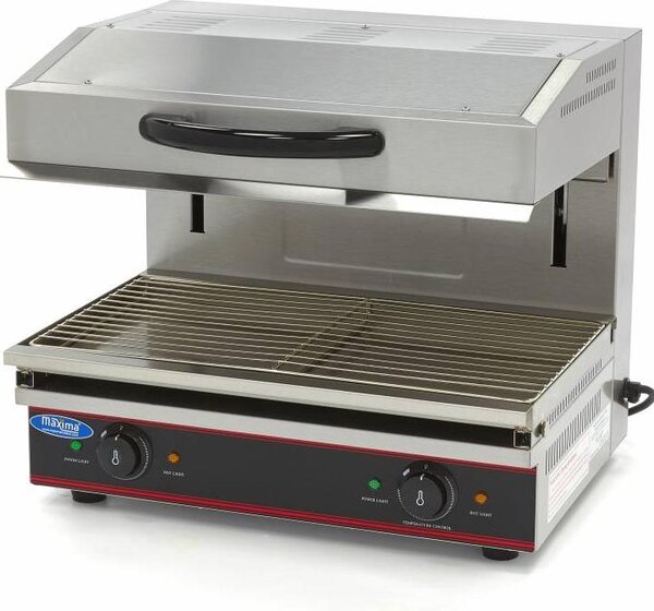 Maxima - Gastro Salamander Grill - 59 x 32 cm - 3600W - con alzata