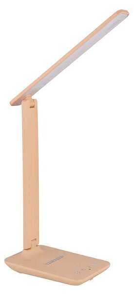 Lampada da tavolo a LED, con dimmer touch, regolazione della temperatura di colore, colore pesca, altezza 56,5 cm