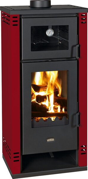 Stufa con vano cottura PRITY K2 GT F Borgogna - 8,1kW, A+