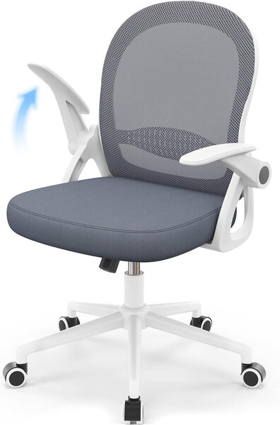Sedia da ufficio ergonomica vincitrice del test, sedia da scrivania con schienale traspirante, regolabile per la massima libertà di movimento, blu scuro