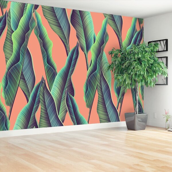 Carta da parati Foglie tropicali 104x70 cm