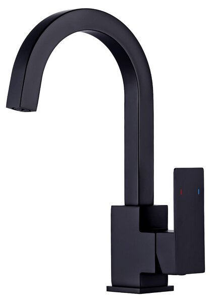 Rubinetto da cucina, rubinetto da cucina ad alta pressione, girevole a 360 gradi, colore nero