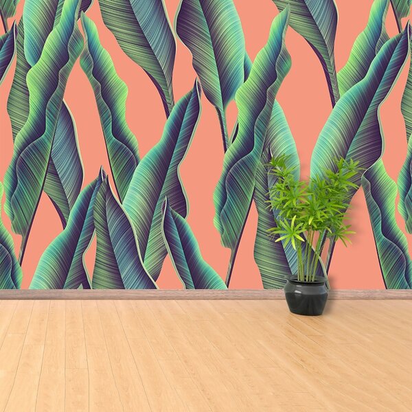 Carta da parati Foglie tropicali 104x70 cm