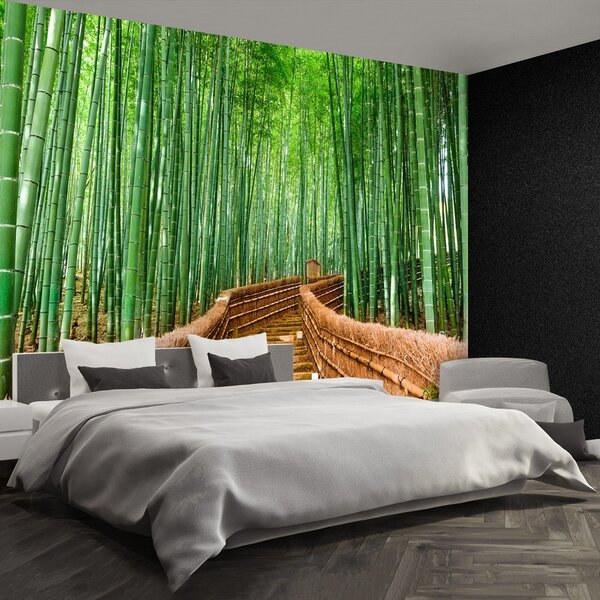 Carta da parati Foresta di bamboo 104x70 cm