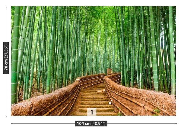 Carta da parati Foresta di bamboo 104x70 cm