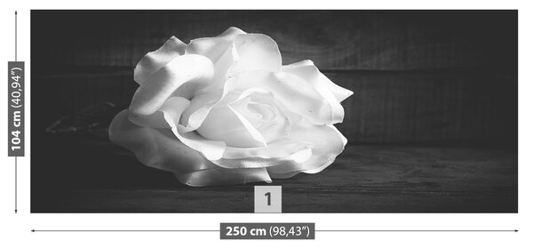 Carta da parati Rosa Bianca 104x70 cm