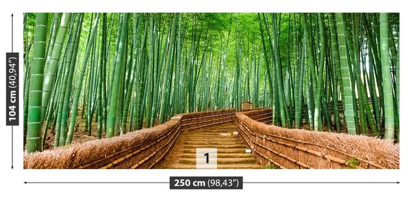 Carta da parati Foresta di bamboo 104x70 cm