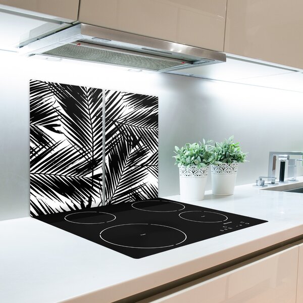 Tagliere in vetro Foglie di palma 60x52 cm