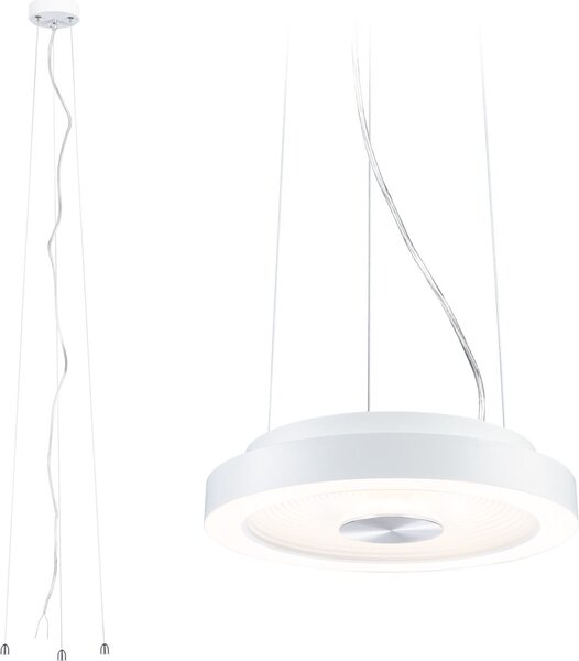 Plafoniera LED Volea 3000K 500lm / 2400lm 230V 4W / 18,5W dimmerabile bianco, argento
