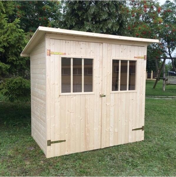 Casa da giardino in abete rosso PYRETHRE 216x266 cm H. 235 cm MDLT A scelta: Senza pavimento