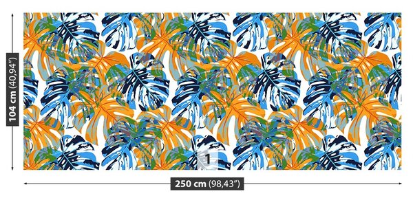 Carta da parati Foglie tropicali 104x70 cm