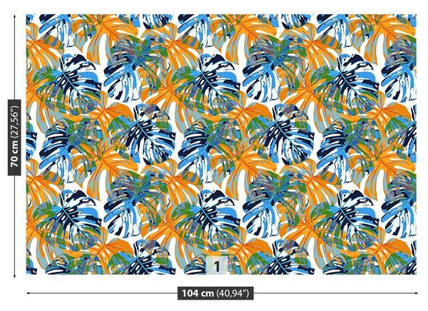 Carta da parati Foglie tropicali 104x70 cm