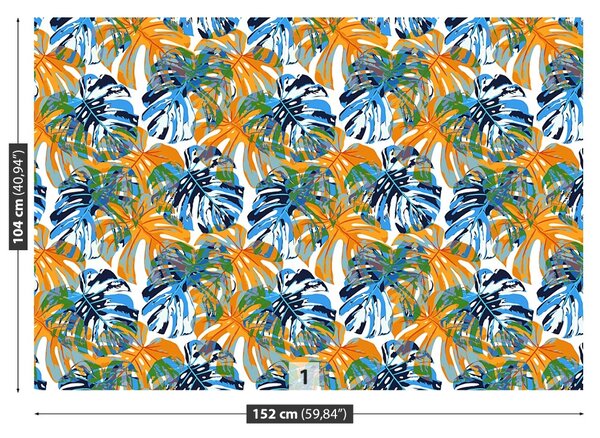 Carta da parati Foglie tropicali 104x70 cm