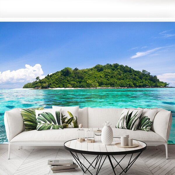 Carta da parati Isola blu 104x70 cm