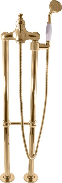 LABE - Miscelatore per vasca da bagno a pavimento, Golden - lucido L050.5/2Z, RAV Slezák