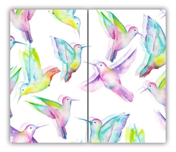 Tagliere in vetro Colibrì 60x52 cm